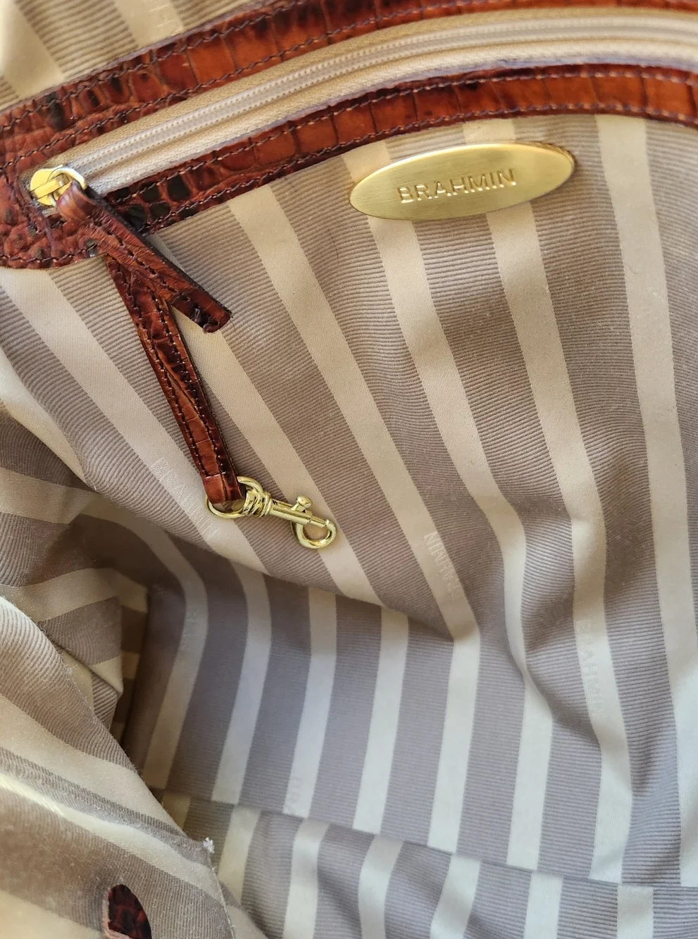 Brahmin Louise Rose Melbourne Satchel - Dillard's ANNIVERSARY EDITION - Picture 12 of 16